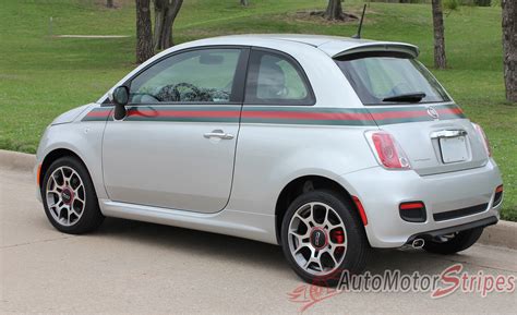 Fiat 500 GUCCI style Stripe Graphics 2007